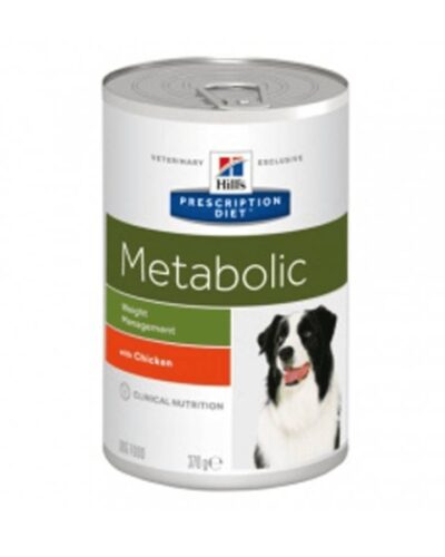 12 Latas Hill's Metabolic Canine 370g.