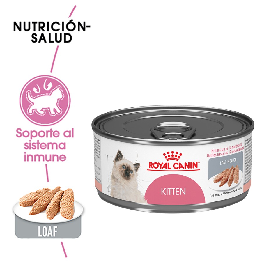 1 lata Royal Canin Kitten Gatito Receta Pollo, 165 g