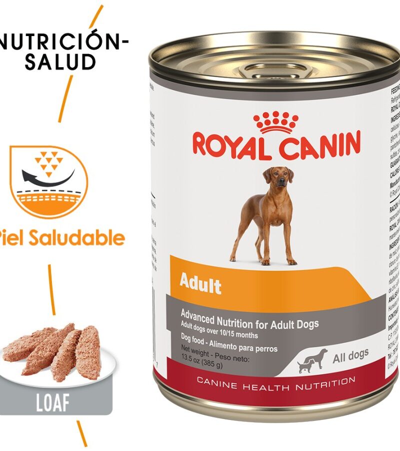 1 lata Royal Canin Perro Adulto Todas las Razas Receta Pollo, 385 g