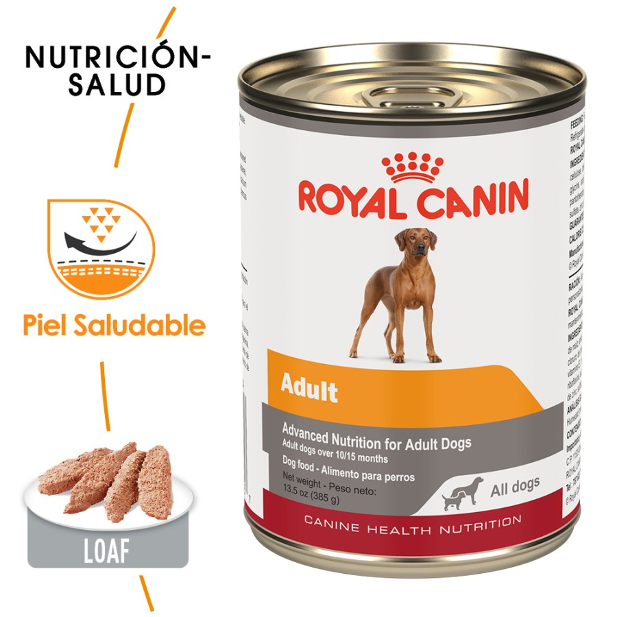 1 lata Royal Canin Perro Adulto Todas las Razas Receta Pollo, 385 g