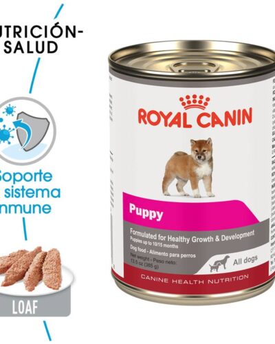 1 lata Royal Canin Puppy Cachorro Todas las Razas Receta Pollo, 385 g