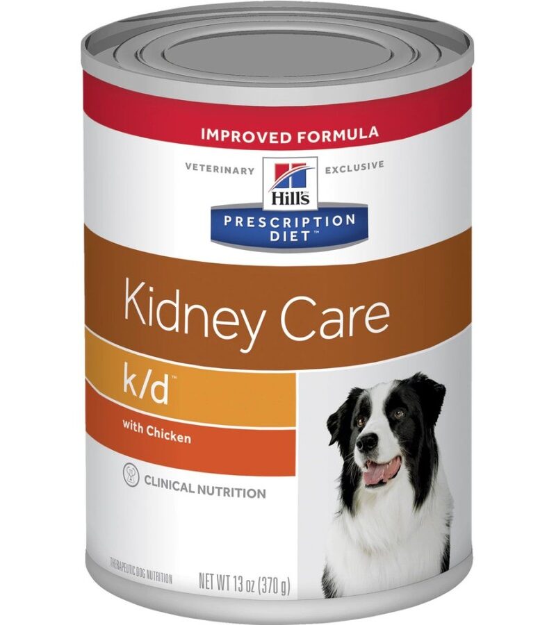 12 Latas Hill's K/d Canine sabor pollo 350g.