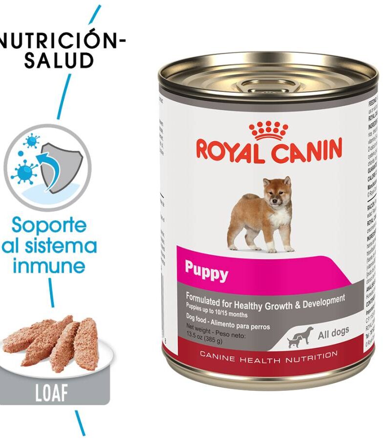 12 latas Royal Canin Puppy Cachorro Todas las Razas Receta Pollo, 385 g