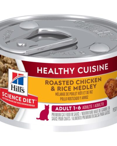 24 Latas Hill's Science Diet Gato Adulto Original Healthy Cuisine 80 gr c/u