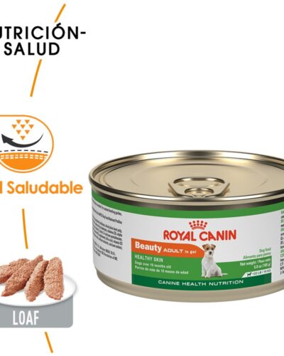 24 latas Royal Canin Beauty Adulto Raza Pequeña Receta Pollo, 150 g