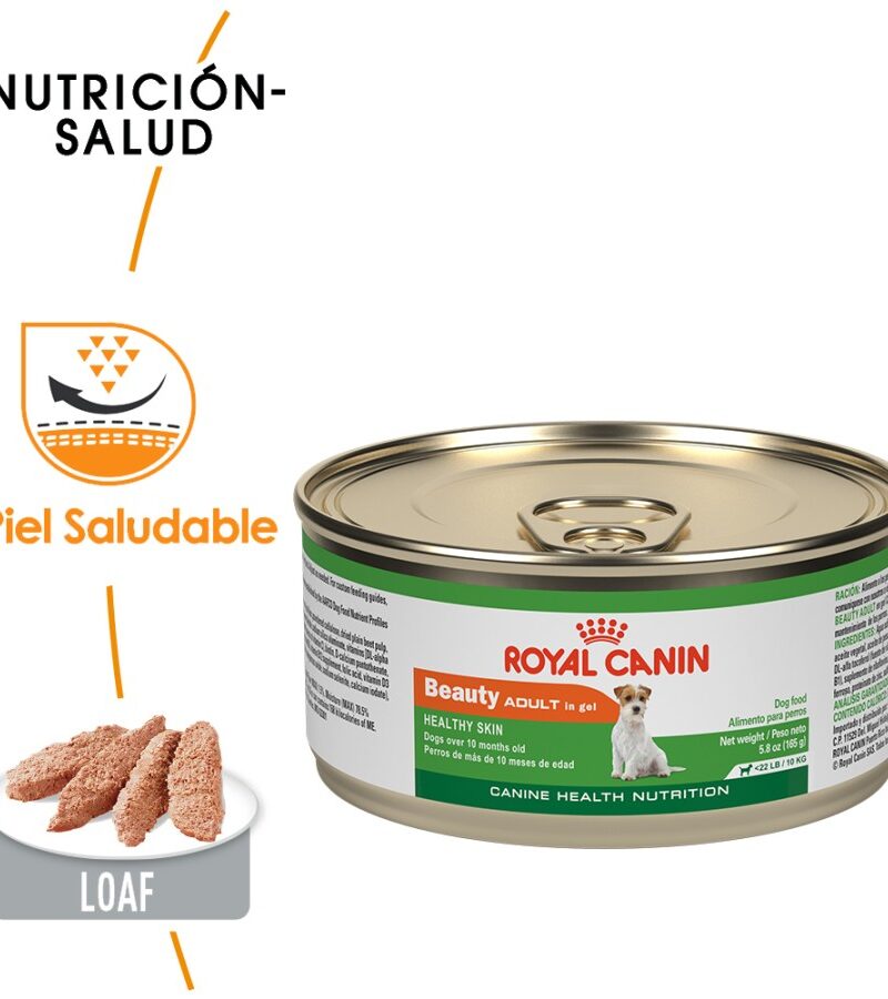 24 latas Royal Canin Beauty Adulto Raza Pequeña Receta Pollo, 150 g