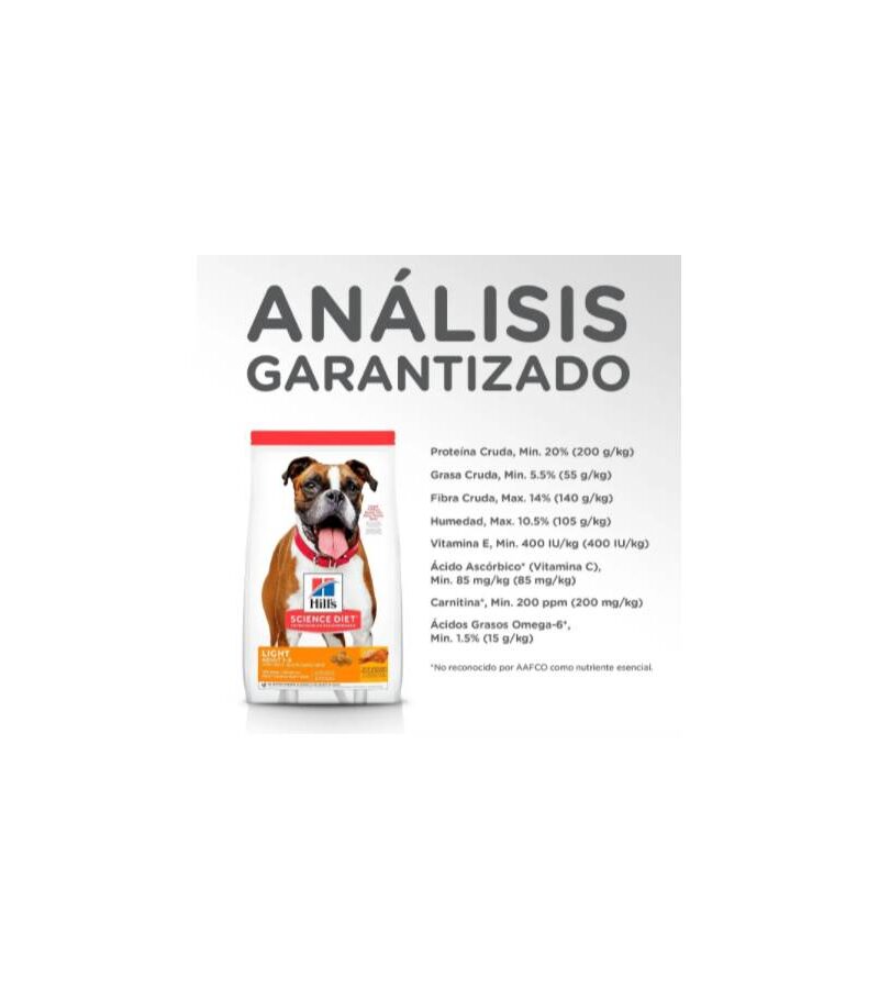 Hill's Science Diet Adult Light dog 13.6kg / 30 LBS. - Imagen 5