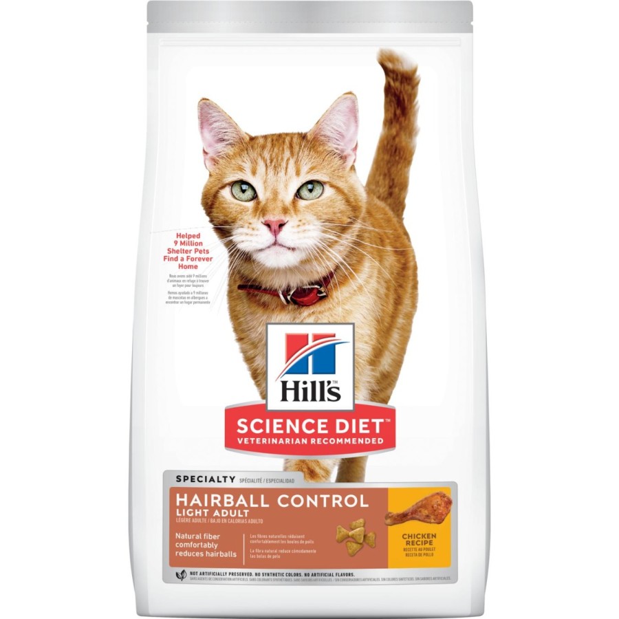 Hills Science Diet Gato Adulto Hairball Control Light 3.2 kg