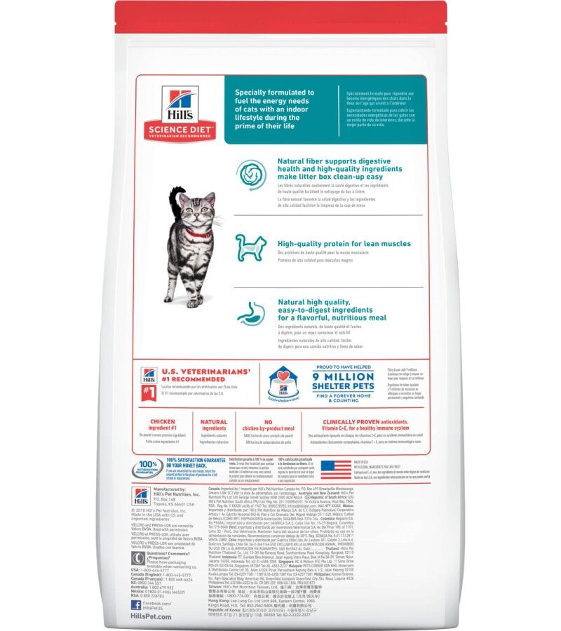Hills Science Diet Gato Adulto Indoor 7 kg - Imagen 2