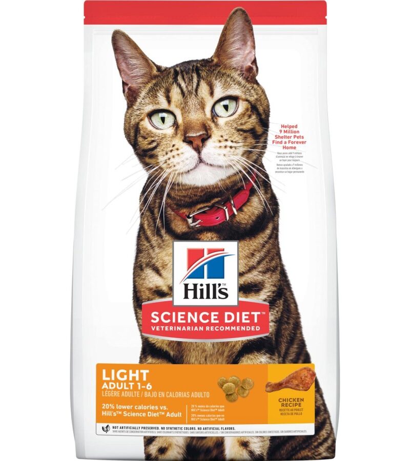 Hills Science Diet Gato Adulto Light Original Receta Pollo 3.2 kg