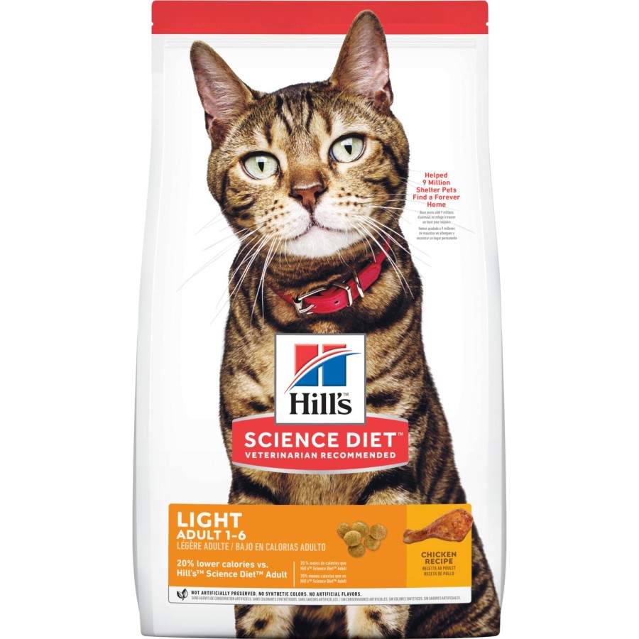 Hills Science Diet Gato Adulto Light Original Receta Pollo 3.2 kg