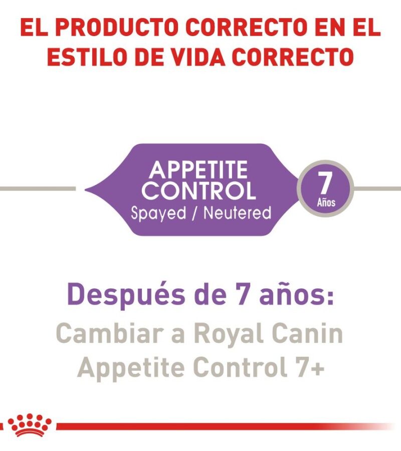 Royal Canin Spayed Neutered Appetite Control 5.9 kg - Imagen 4